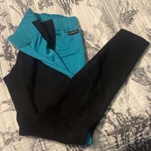 Kerrits Kids' Vibrant Blue and Black Leggings